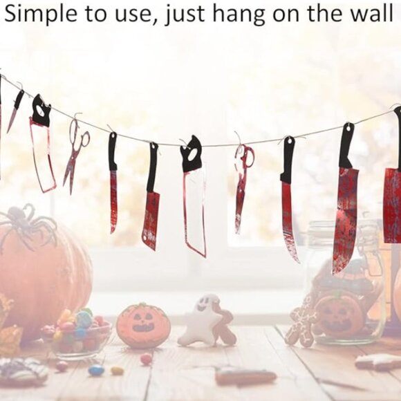 Halloween 2 Pumpkin Light Up 2 Cat Pillowcases Bloody Garland Soap Dispenser - Picture 9 of 16